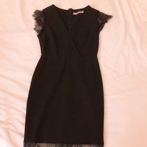 ASOS Pencil Dress w/ V neck and Lace Sleeves & Ham